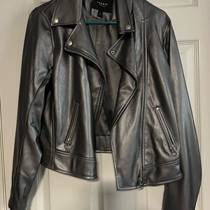 Torrid Gunmetal Leather Jacket for Women